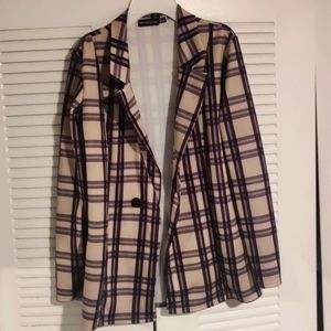Pretty Little Thing Striped Blazer